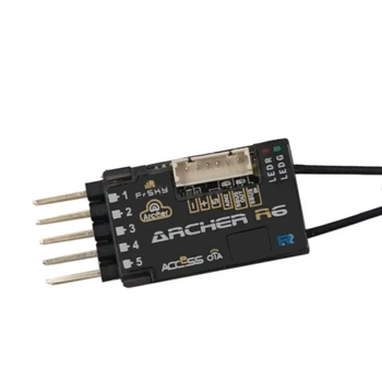 FrSky 2.4 GHz Archer R6 ACCESS ОТА телеметрия резервен приемник с 6 PWM серво конектори за подробности дрона квадрокоптера
