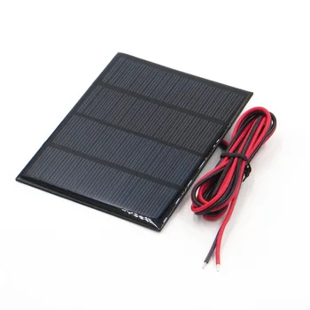 1pc x 12V 1.5 W 100Ma поликристални един силициев модул на слънчеви панели мини 18V слънчеви батерии Батерията на телефона зарядното устройство със заваръчна тел