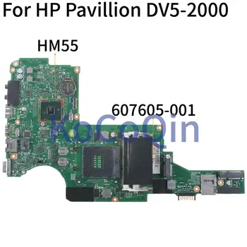 Kocoqin дънна платка за лаптоп HP Pavillion DV5 DV5-2000 Hm55 Mainboard 607605-501 DDR3