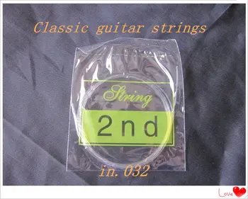 Безплатна доставка на два комплекта от Alice Classic Guitar String set(E1, B2, G3, D4, A5, E6, 2 комплекта/лот)
