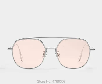 2019 нежна Буги квадрат дами метални модни слънчеви очила рецепта тенденция бонбони цвят оптични очила рамка жаба огледало