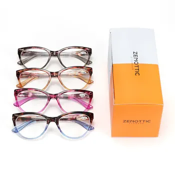 ZENOTTIC Cat Eye Frame слънчеви очила за четене рамки за очила за жени на анти-умора увеличителни Пресбиопические очила дамски слънчеви очила