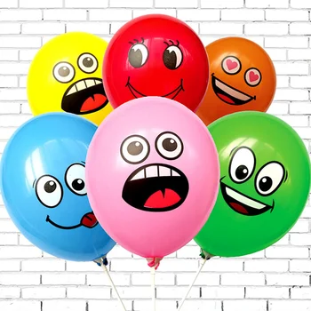10шт балони 12 инча разнообразие от усмивка латексови балони на рожден ден украса балон израз символ на детски играчки