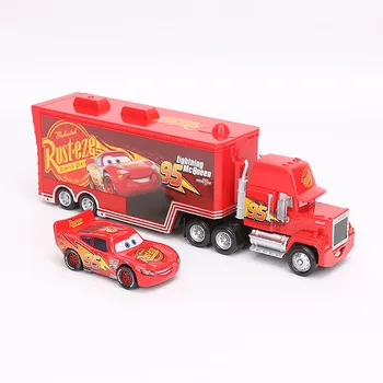 Disney Pixar Cars 3 Toys 1:55 Diecast Lightning McQueen Мак Uncle Truck The King Chick Hicks ABS Car Model Toy NO 95 Rusteze