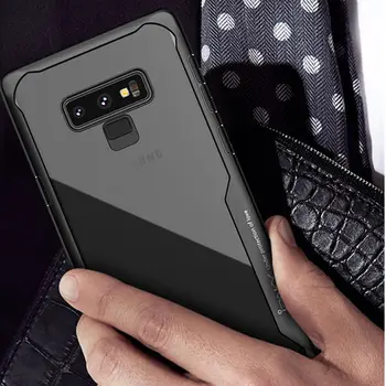 Samsung Samsung Galaxy Note 9 Case Мек силиконов TPU+PC прозрачен задната част на кутията armor устойчив на удари калъф за Samsung Galaxy Note 9