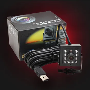 Full HD 1080P CMOS OV2710 ВИДЕОНАБЛЮДЕНИЕ USB Webcam 10шт IR светодиоди за нощно виждане инфрачервена USB камера с обектив 2.8 мм