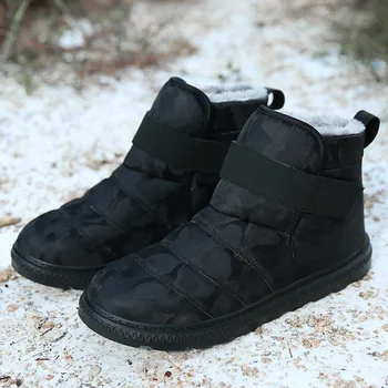 Нови мъжки обувки коренастая Зимни работна обувки за мъже топла зимна водоустойчив мъжки зимни обувки ежедневни обувки за мъже, унисекс ботильоны