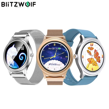 BlitzWolf BW-AH1 женски умен часовник сърдечната честота женски физиологичен цикъл напомняне жена смарт часовници конфигуриране на dial умен часовник