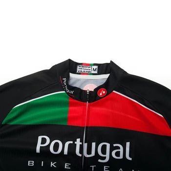 Португалия Мотор С Дълъг Ръкав Колоездене Джърси Мъжки Дрехи Pro Team Outdoor Bike Clothing Ropa Ciclismo Червен Спортни Дрехи Зелен