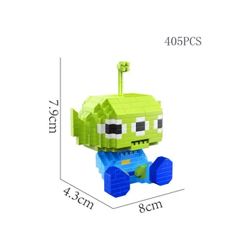 Прекрасни мультяшные играчки nanobrick story Lotso bear alien buzz lightyear уди micro diamond building block brick забавни играчки