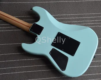високо качество на QShelly custom blue Charvel San Dimas alder body ebony fingerboard floating floyd rose стопорная гайка електрическа китара