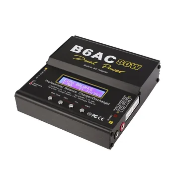 B6AC 80W 6A Lipo NiMh, Li-ion Ni-Cd AC/DC RC Balance Charger 10W разрядник за RC Helicopter Drone Airplane Battery