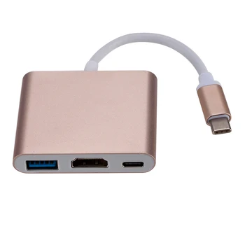 Жена многопортовый адаптер Тип C мъжки към HDMI PD USB 3.0 USB 3.1 домакински Компютърна сигурност на части за лаптоп, телефон