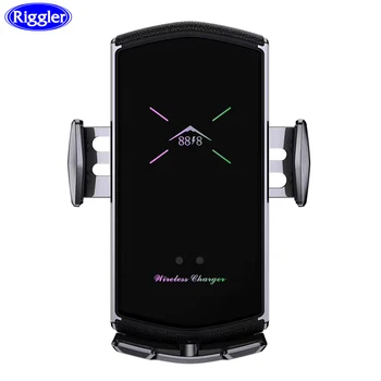 Car Wireless Charge Mount foriPhone 11pro Auto Технологична 15W Fast Wireless Car Charger Holder foriPhone 11 XS MAX XR XS