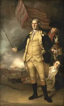 Чарлз Уилсън пийл Джордж Вашингтон в битката изкуство печат плакат на картини с маслени бои на платно за дома изкуство стена
