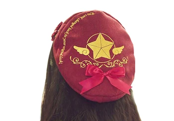 Brdwn Cardcaptor Sakura дамски Киномото сакура cosplay шапка Шапка шапка барета