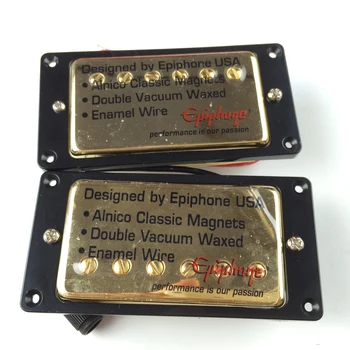 1 комплект оригиналната истински Епи LP Standard SG електрическа Alnico Bar хамбакер пикапи никел, сребро, злато, черен произведено в Корея