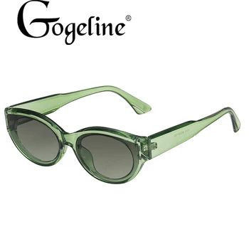 Нови стилни овални слънчеви очила на Жените и мъжете стари ретро малка рамка женски дамски слънчеви очила хип-хоп прозрачни очила с UV400