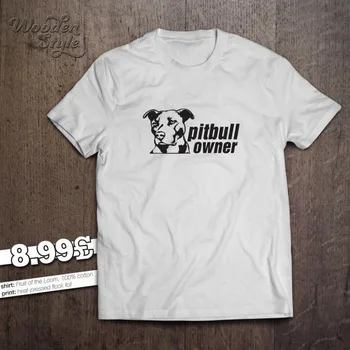 2019 гореща разпродажба нова мъжки t-shirt MENS PITBULL OWNER T-SHIRT PIT BUL BREED DOG ANIMAL ПЕТ T SHIRT T shirt