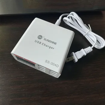 Универсален 6 портове USB Quick Charger SS-304D 5V 6A дигитален дисплей бързо зарядно устройство за телефон iPad електронен продукт