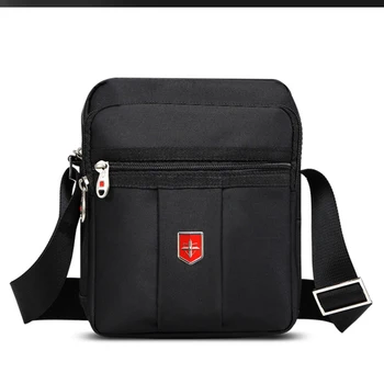 Нова швейцарска марка за Мъже чанта Messenger bag crossbody непромокаема чанта Оксфорд черни чанти унисекс реколта Crossbody чанта