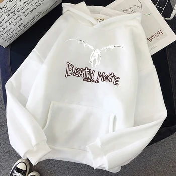Есен-зима Death Note Hoodie Horror аниме печат качулки унисекс студент hoody хип-хоп градинска облекло hoody унисекс пуловер