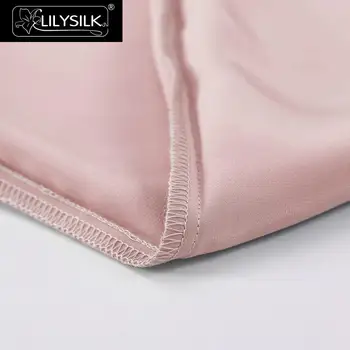 LilySilk 100 чист коприна калъфка от естествен за коса 22 Momme лаконичная светкавица черница 40x40 50x90 см домашен текстил Безплатна доставка