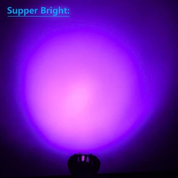 36W E26/E27 PAR38 LED Super Bright UV Bulb 395nm-400nm LED for Plants В