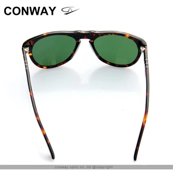 Conway ' s fashion слънчеви очила за жени, мъже извънгабаритни слънчеви очила антибликовые очила за шофиране ацетатная рамка Италия стил CN0001
