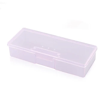 Пластмасови Малки Празни Кутии Маникюр Gemstone Brush Кутия За Съхранение На Грим Контейнер За Нокти Молив Случай За Нокти Специален Инструмент Кутия За Съхранение