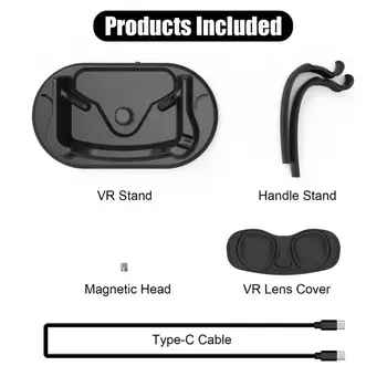 1Set бързо зарядно устройство, зарядно дисплей стойка държач за Oculus Quest VR слушалки