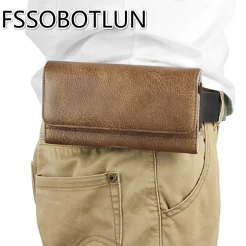 FSSOBOTLUN For AGM X2 Case Highquality Пу Leather Cover Phone waist Bag Cover Series портфейл за носене с колан кобур