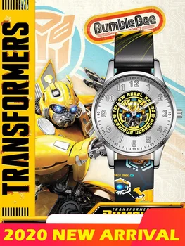 Трансформатори оригинални деца Optimus prime Bumblebee Мегатрон желязна кожа Джаз карикатура Япония Кварцов ръчен часовник Светещите стрелки