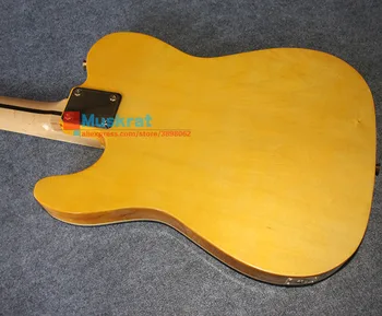 В наличност !Електрическа китара spalted maple top TL Basswood body бистър жълт представен избор и чанта Безплатна доставка