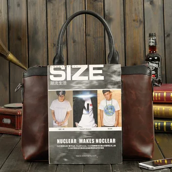 2019 нов прием на известната марка бизнес мъжки портфейл, чанта изкуствена кожа чанта за лаптоп портфейл Мъжки чанти през рамо от изкуствена кожа