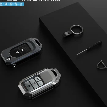 Car Flip Key Cover Case подходящ за Honda Civic и CR-V, HR-V Accord Jade Crider Odyssey - 2018 Remote Protector