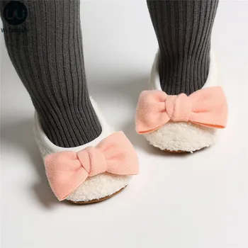 Нови детски мокасини обувки за момичета изкуствена кожа обувки мека подметка, мини първите проходилки, новородените момичета розово бял черен обувки