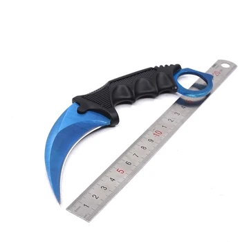 Counter Strike Claw Karambit Knife CS GO Stainless Steel Training Pocket Survival Knife Camping Tools ножове с фиксирано острие