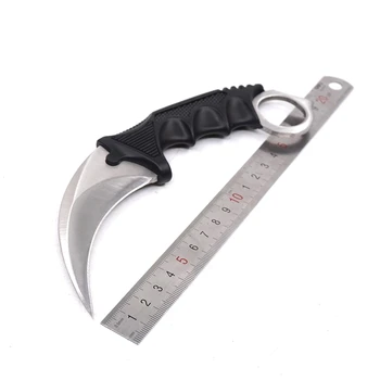 Counter Strike Claw Karambit Knife CS GO Stainless Steel Training Pocket Survival Knife Camping Tools ножове с фиксирано острие