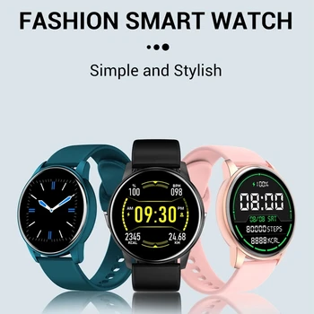 LIGE нов цветен екран на смарт часовник на жените и мъжете пълен сензорен фитнес тракер кръвното налягане смарт часовници жени Smartwatch за Xiaomi