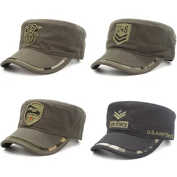 2020 камуфлаж бейзболна шапка мъже / тактически армията на САЩ / войска / флот / Cap шофьора плоски шапки мъжете Бейзбол Camo Cap кости възстановяване на предишното положение Gorras