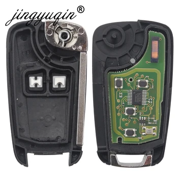 Jingyuqin Car Remote Alarm Key for Chevrolet Cruze Epica Lova Camaro Impala 2/3/4 Button 315Mhz/433Mhz ID46 PCF7931E Чип Key