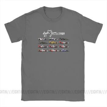 Man ' s All The Cars Ayton Senna Racing Car Тениска Crew Neck Short Sleeve Върховете Pure Cotton Tee Shirt Summer T Тениски