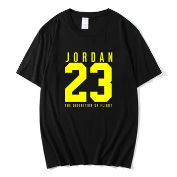 Мъжка тениска в памучна тениска O яка лятна мъжки ежедневни тениска XS-2XL мода свободна тениска 2020 New Йордания 23