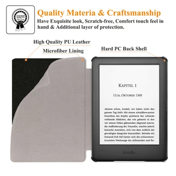 Магнитен ПУ Slim Shell Case за Amazon All-New Kindle 10th Generation 2019 release Smart Cover For New Kindle Case 2019 Funda
