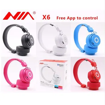 НАП X6 Безжични Bluetooth слушалки с микрофон стерео Bluetooth слушалки подкрепа TF карта FM радио спортни слушалки