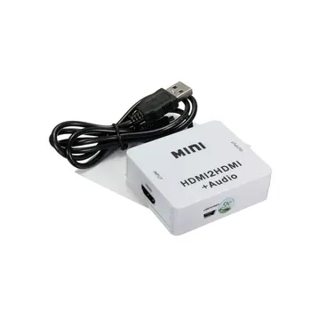 1080P Mini HDMI2HDMI Audio HD Конвертор HDMI to HDMI Audio extractor Adapter превключвател за PC, лаптоп HDTV проектор