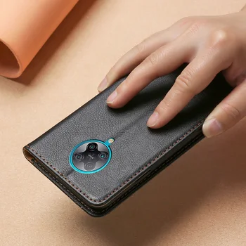 Калъф за Xiaomi Redmi K30 Pro Cover кожена силиконова делото за Xiaomi Foco F2 Pro Case чантата си и слот за карти на Корпуса флип-надолу на кутията