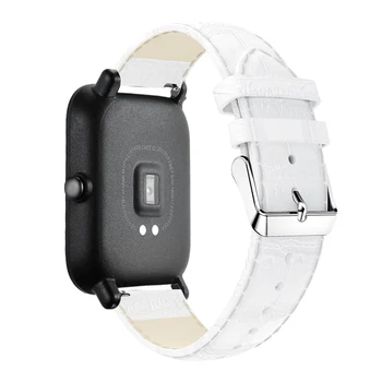 20 мм за Samsung Galaxy часовника 42 мм кожена каишка за Huami Amazfit GTS GTR 42 мм Bip Pace Lite младежки интелигентни аксесоари каишка