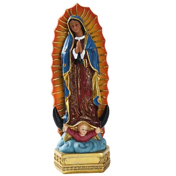 1 бр. Исус Христос настолна статуя фигурка благословени на светата Дева Мария Богородица Лурд статуя на фигурата